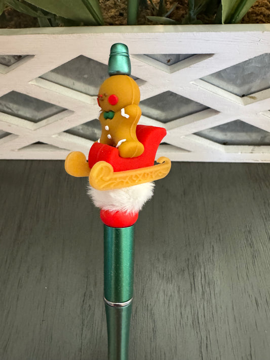 Gingerbread on a Sleigh Holiday Pen